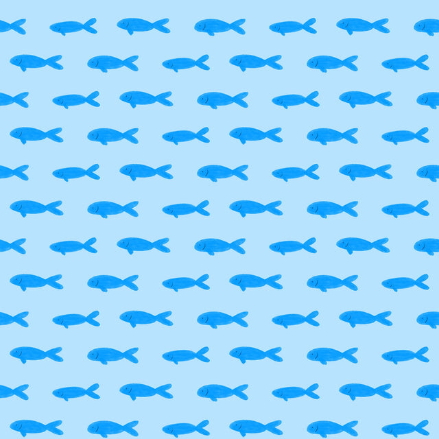 Simple Fish Stripe — Blue
