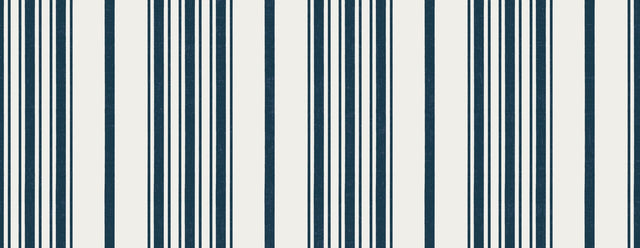 Navy Blue on Cream White